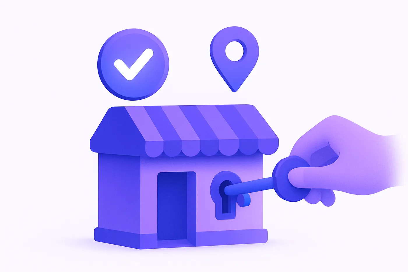 a business owner claiming and verifying their storefront listing on Google Maps