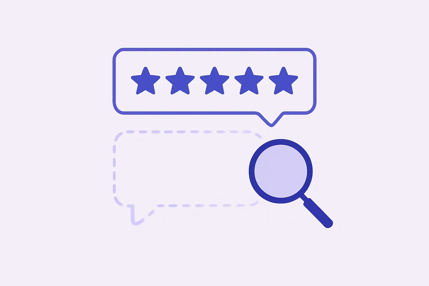 A Google review card whose owner-reply bubble is fading into a ghosted outline — hidden, not deleted
