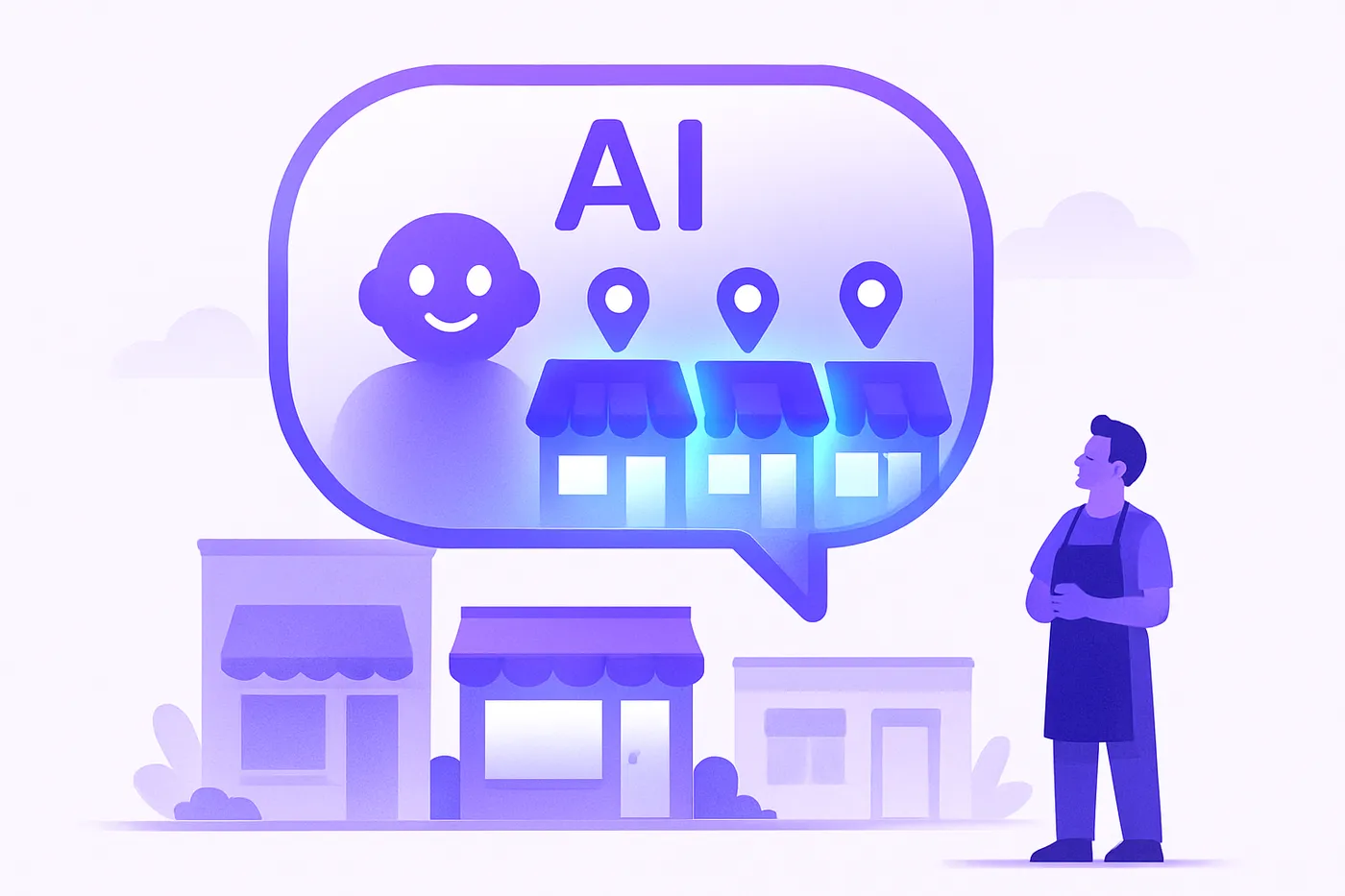 Local business shopfront left out of an AI assistant recommendation while competitors are highlighted
